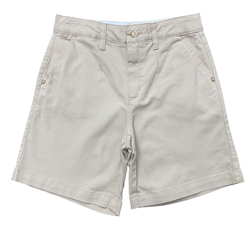 Bermuda Relax Cintura Alta Sarja