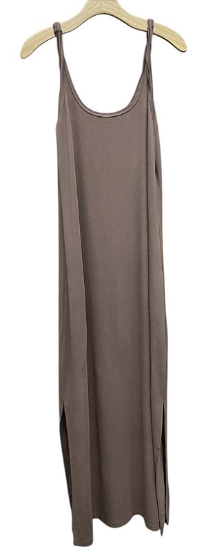 Vestido Aberturas Laterais Viscose