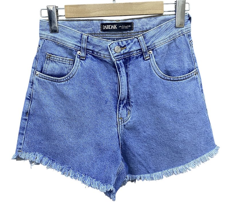 Shorts Cintura Alta Jeans