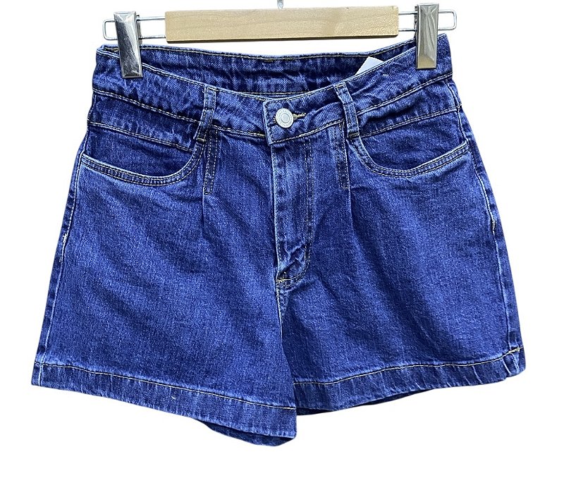 Shorts Cintura Alta Jeans