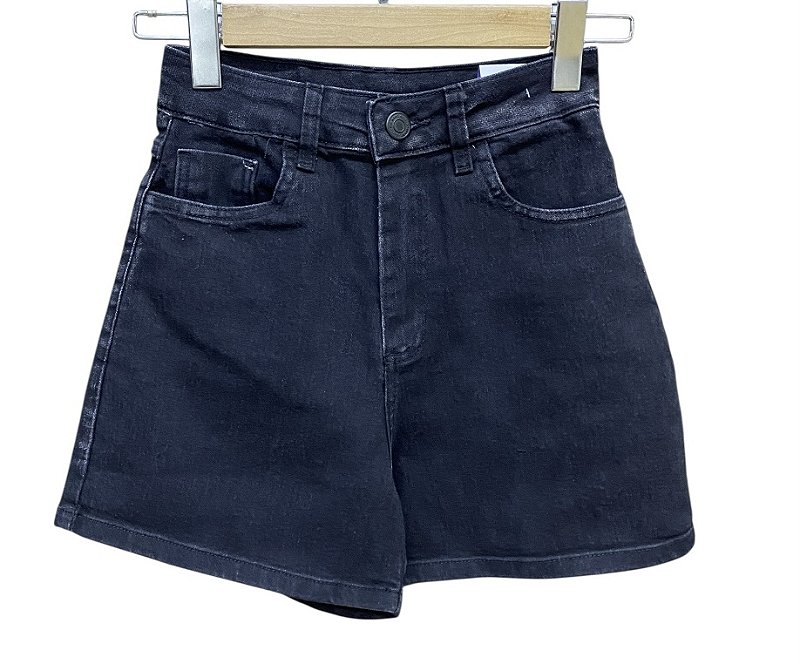 Shorts Curto Cintura Alta Jeans