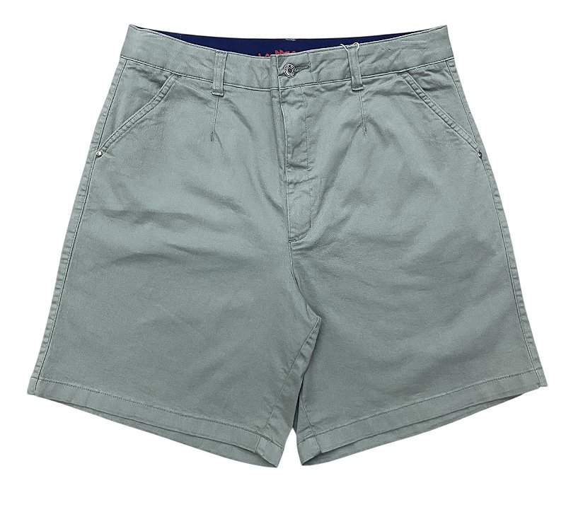 Bermuda Relax Cintura Alta Sarja