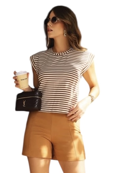 Blusa Listrada Viscomalha