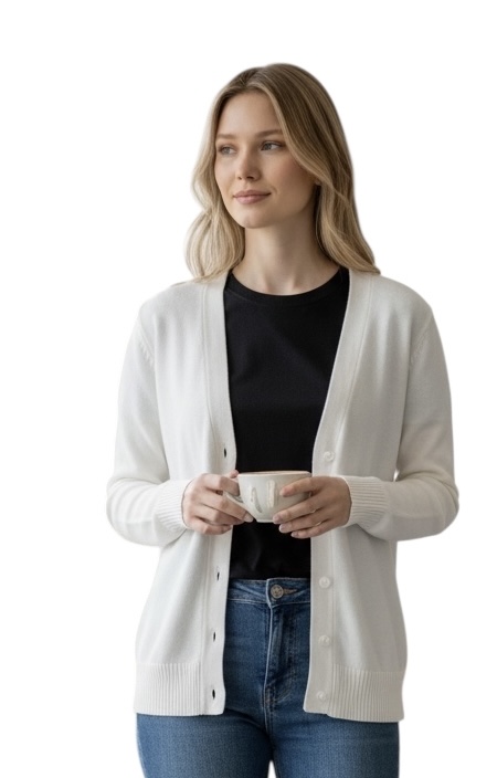 Casaco Manga Longa Botões Cashmere