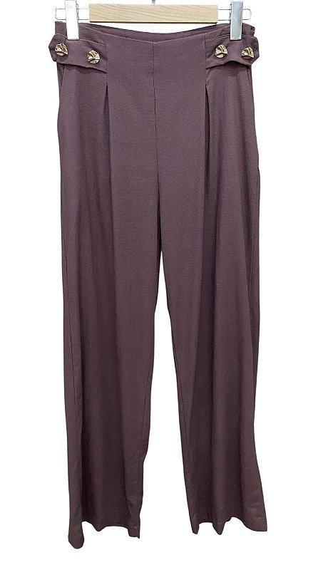 Calça Botões Viscolinho