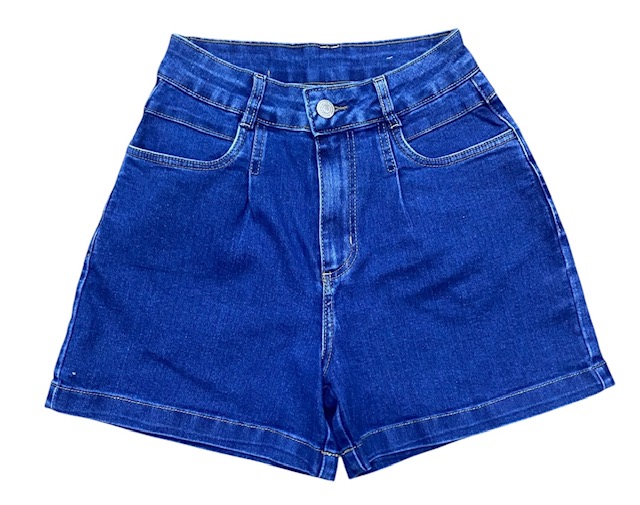 Shorts Cintura Alta Jeans