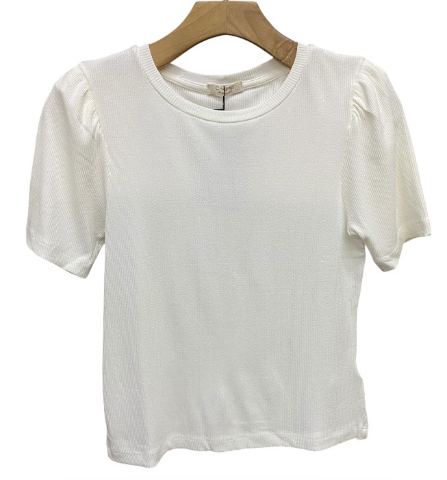 T-Shirt Manga Curta Malha Rib