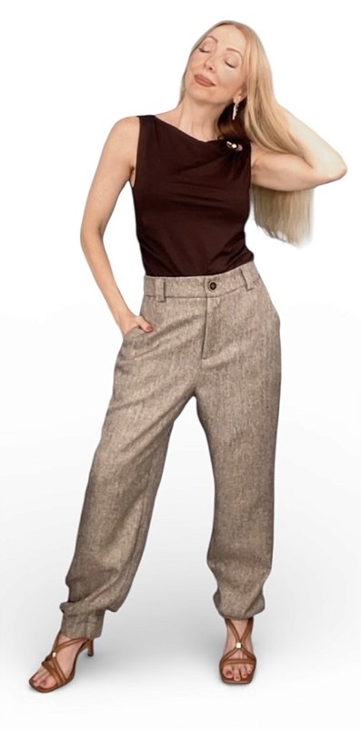 Calça Ziper Barra Lãzinha