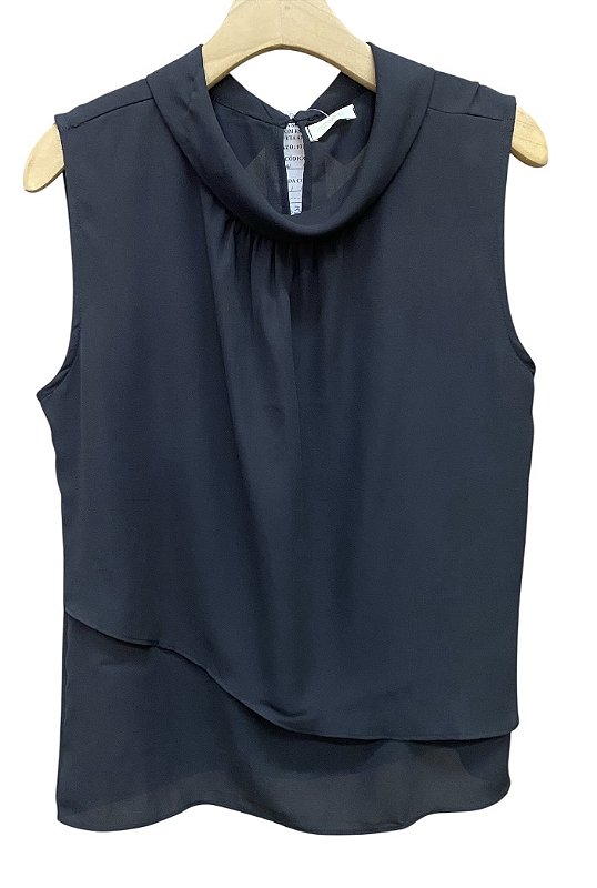 Blusa Regata Gola Crepe