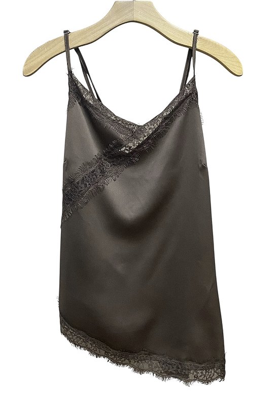 Blusa Alça Renda Cetim