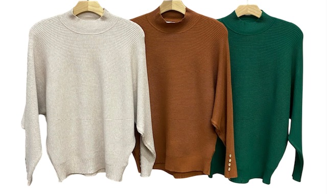 Blusa Botões Manga Cashmere