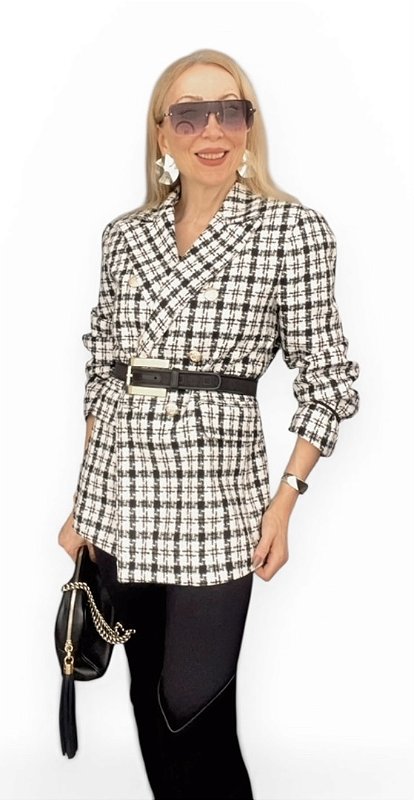 Blazer Xadrez Tweed