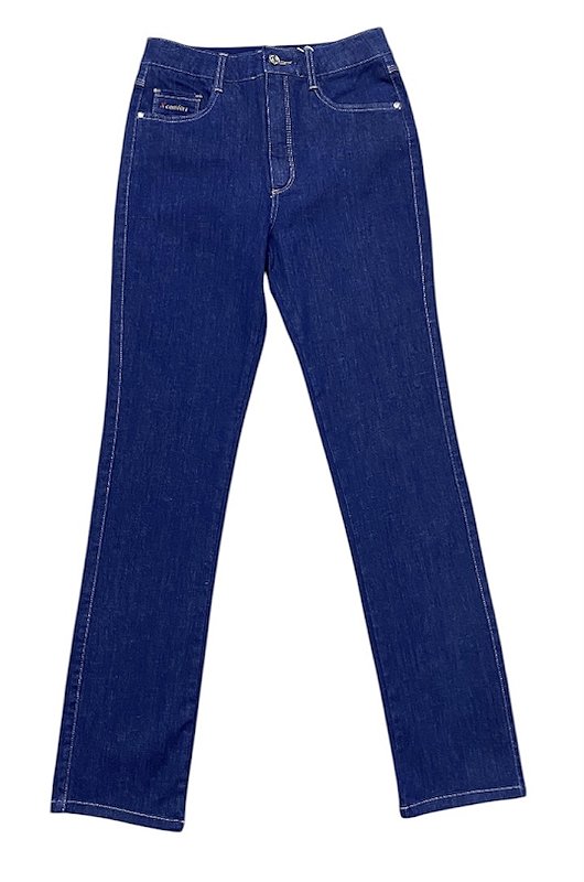 Calça Reta X Confort Cintura Alta Jeans
