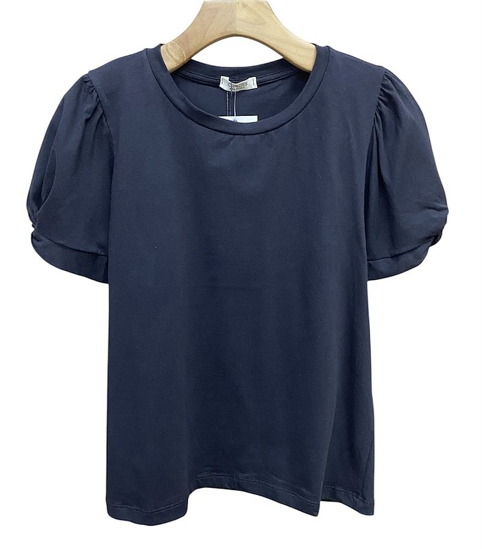 T-Shirt Manga Curta Algodão