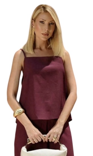 Blusa Alça Laço Costas Viscose