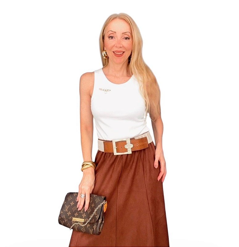 Blusa Regata Com Bojo Malha Rib