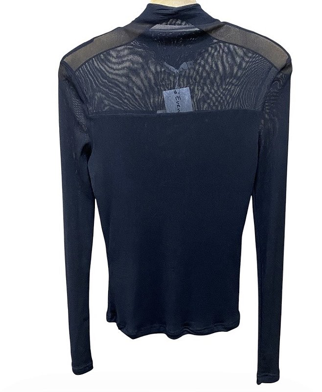 Blusa Manga Longa Tule