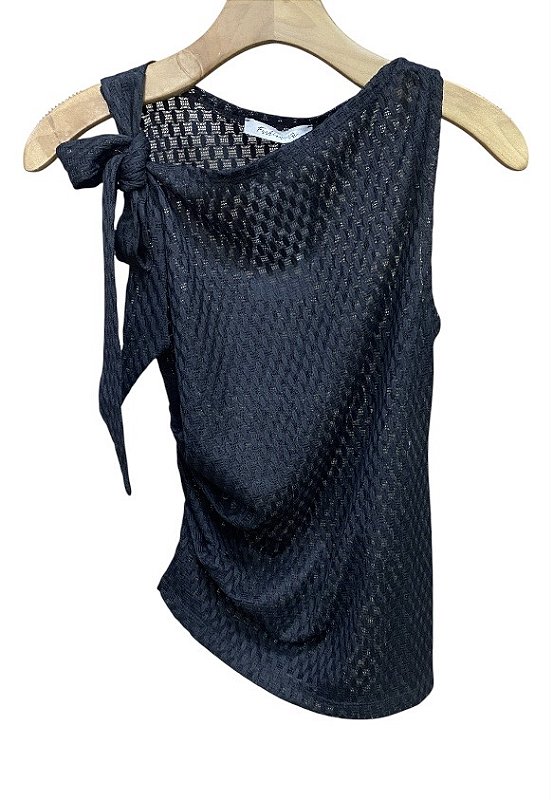 Blusa Regata Assimétrica Renda