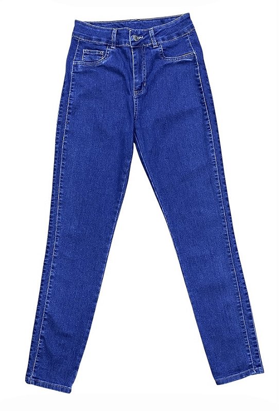 Calça Cigarrete Cintura Alta Jeans