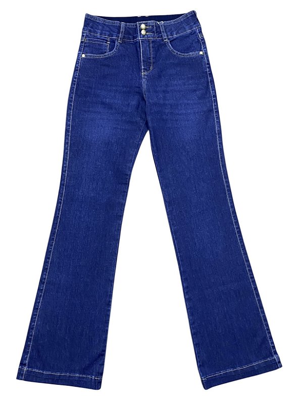 Calça Flare Cintura Alta Jeans