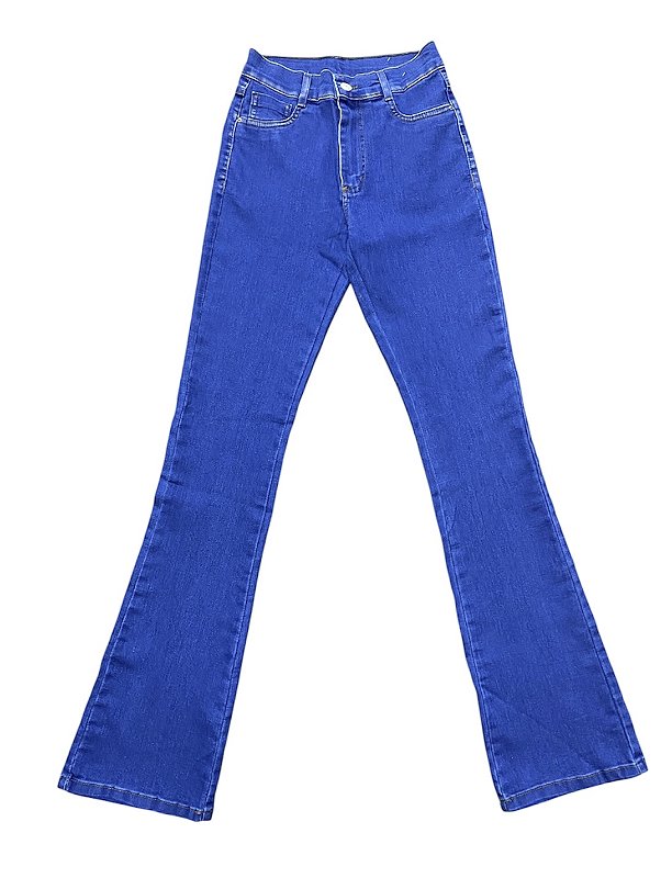 Calça Flare Cintura Alta Jeans