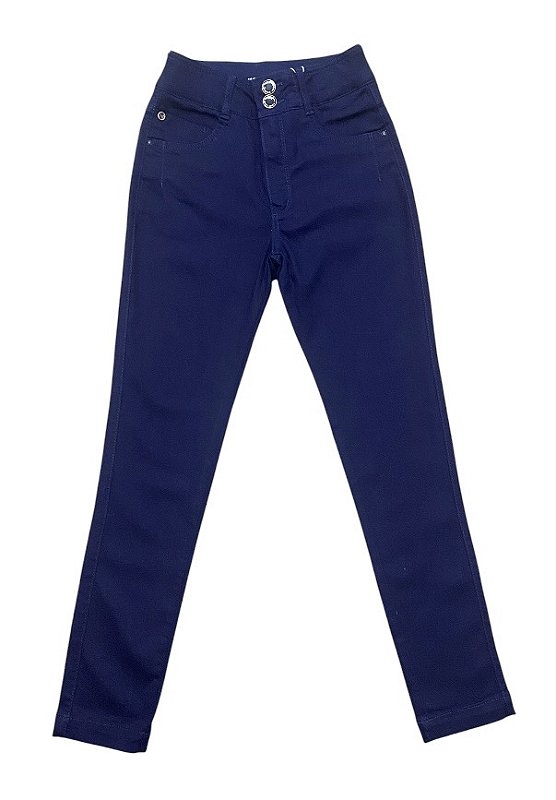 Calça Cigarrete Cintura Alta Jeans