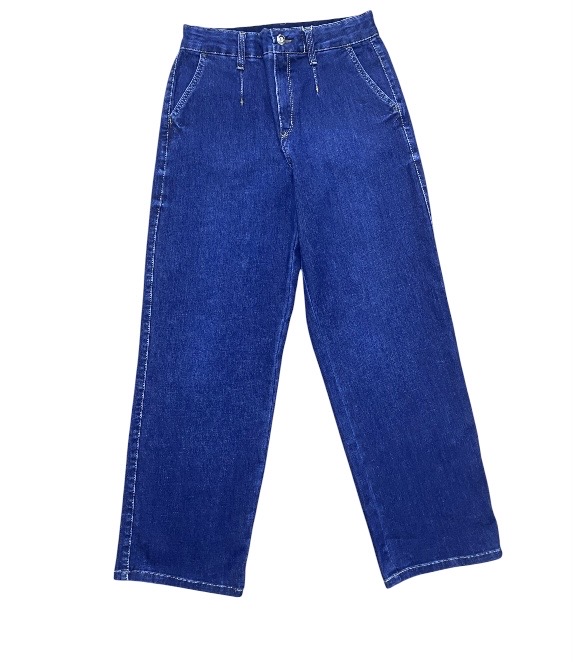 Calça Relax Media Cintura Alta Jeans