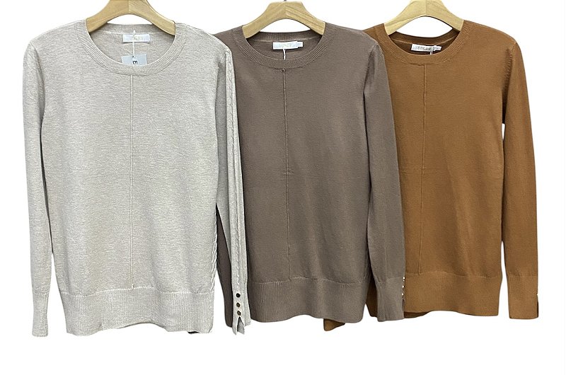 Blusa Detalhe Manga Cashmere