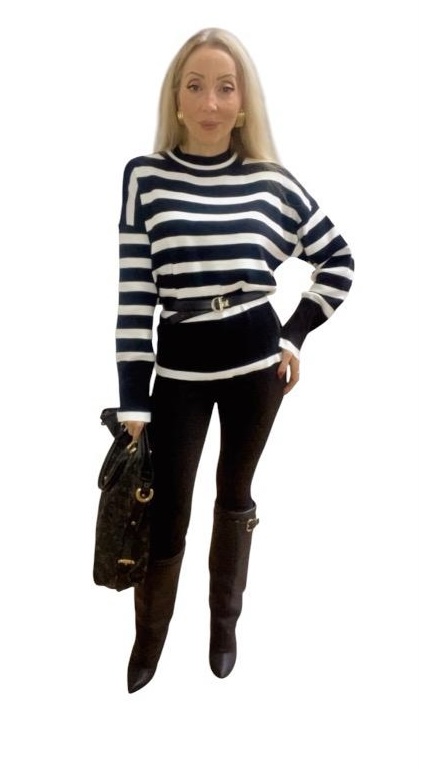 Blusa Listrada Cashmere