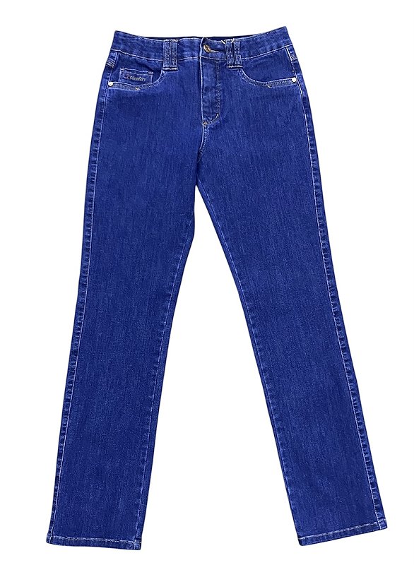 Calça Reta X Comfort Cintura Alta Jeans