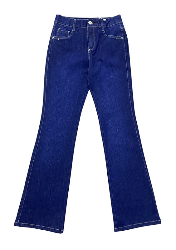 Calça Flare Cintura Alta Jeans