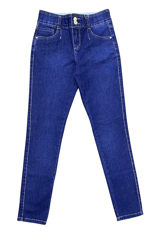 Calça Cigarrete Cintura Alta Jeans