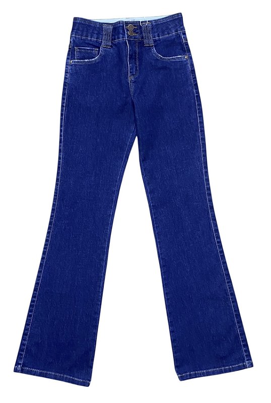 Calça Flare Cintura Alta Jeans