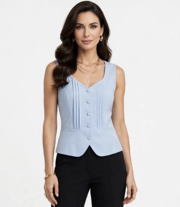 Blusa Regata Pregas Viscose