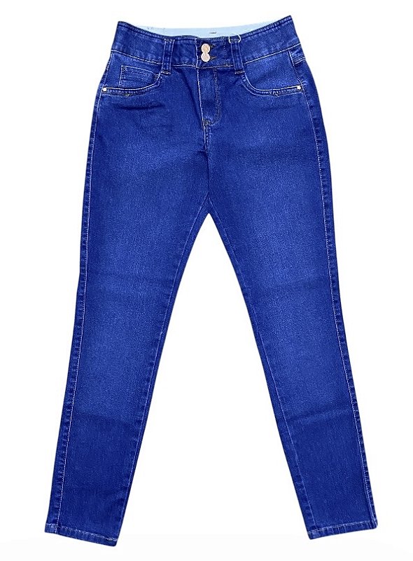 Calça Cigarrete Cintura Alta Jeans