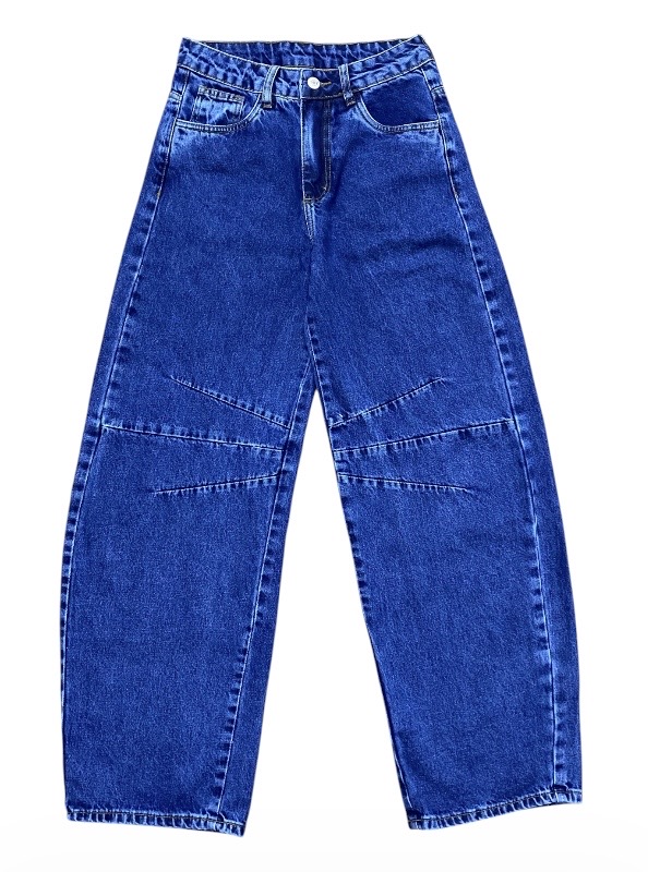 Calça Balloon Cintura Alta Jeans