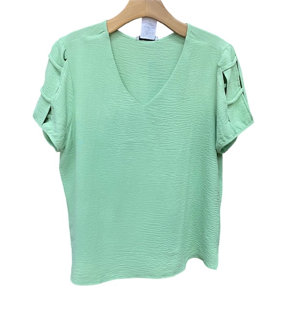 Blusa Manga Curta Crepe