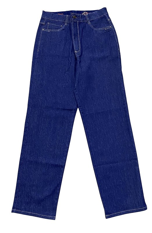 Calça Reta Cintura Alta Jeans