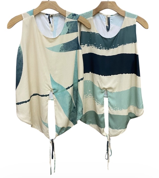 Blusa Regata Estampada Viscose