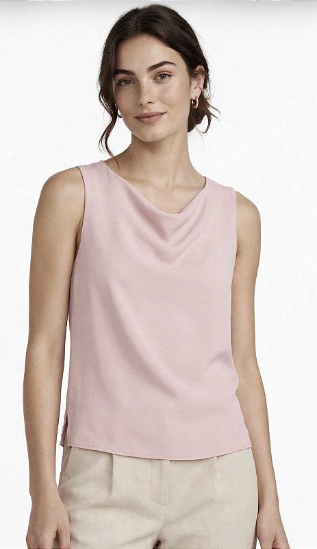 Blusa Regata Crepe