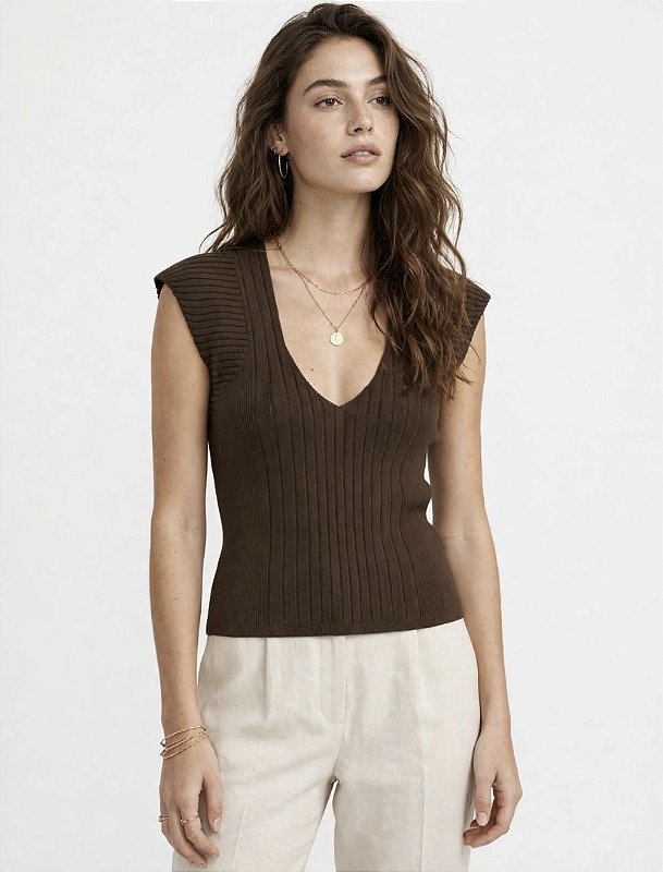 Blusa Regata Tricot
