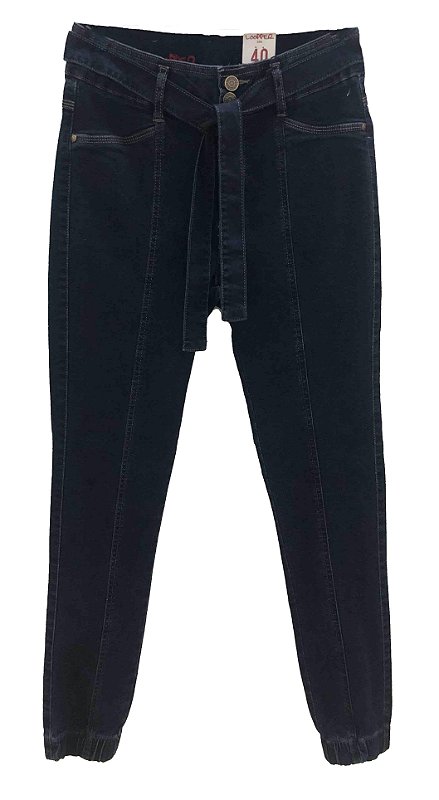 Time and Tru Calça jeans escura cintura alta elástica capri Jegging, Jeans  escuro, 20