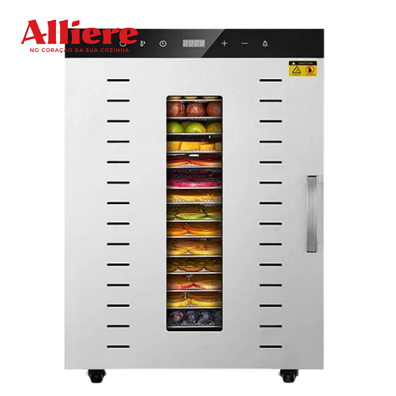 Desidratador Industrial Alimentos 1500W Frugal 16 Bandejas | 220V | Timer | Luz LED