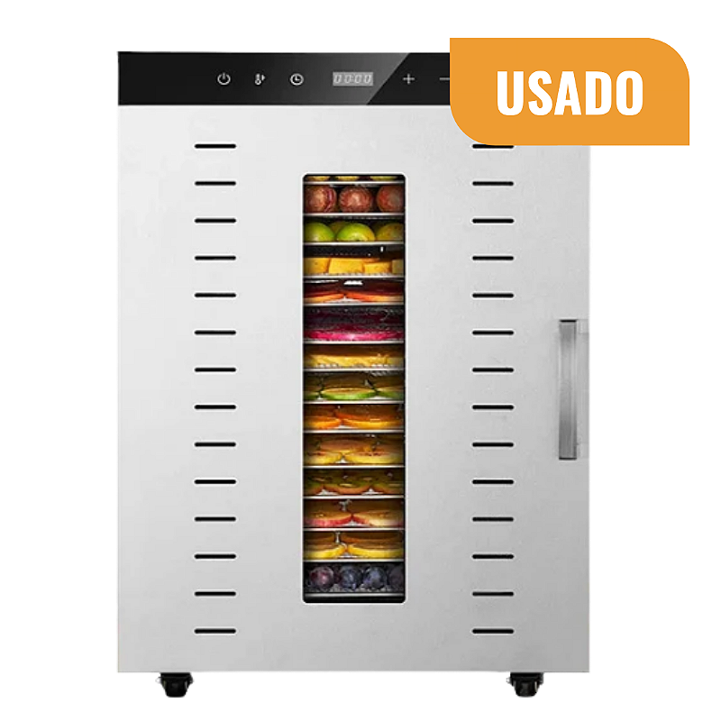 USADO - Desidratador Industrial Alimentos 1500W 16 Bandejas / Teflon Timer 220V
