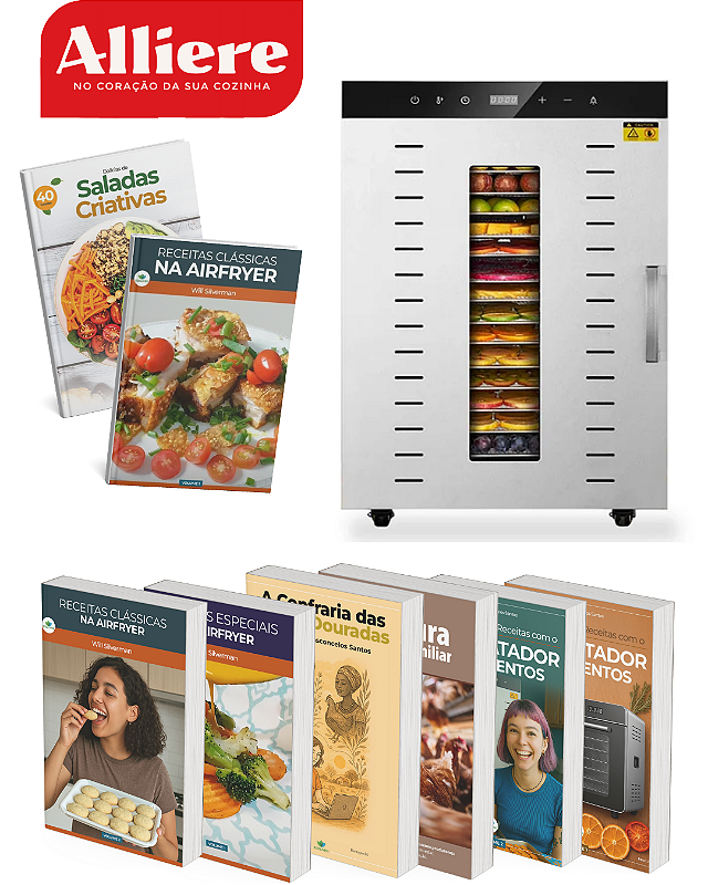 Desidratador Industrial de Alimentos 16 + 9 E-Books