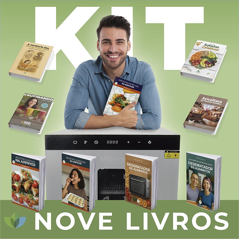 Desidratador Industrial de Alimentos 16 + 9 E-Books