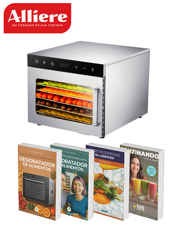 KIT USADO Desidratador Industrial Alimentos 6+ 4 E-books