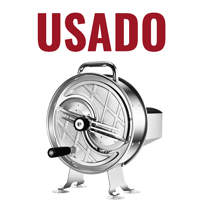 USADO Cortador Ralador Fatiador Manual Alimentos Fruta Legume Inox