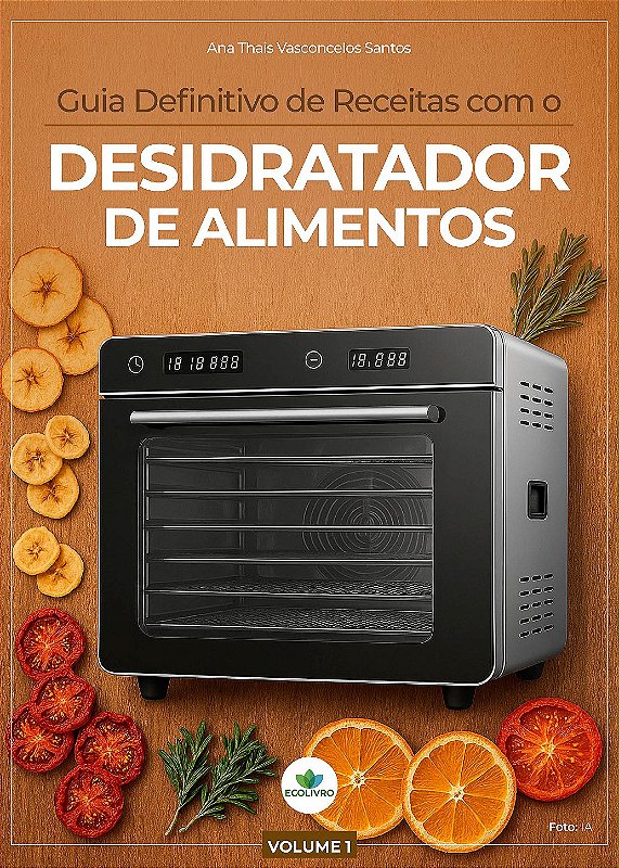 E-book Guia de receitas com o desidratador de alimentos vol1