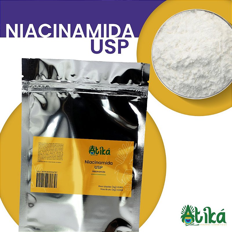 Niacinamida USP Vitamina B3 Ingrediente Versátil para Formulações